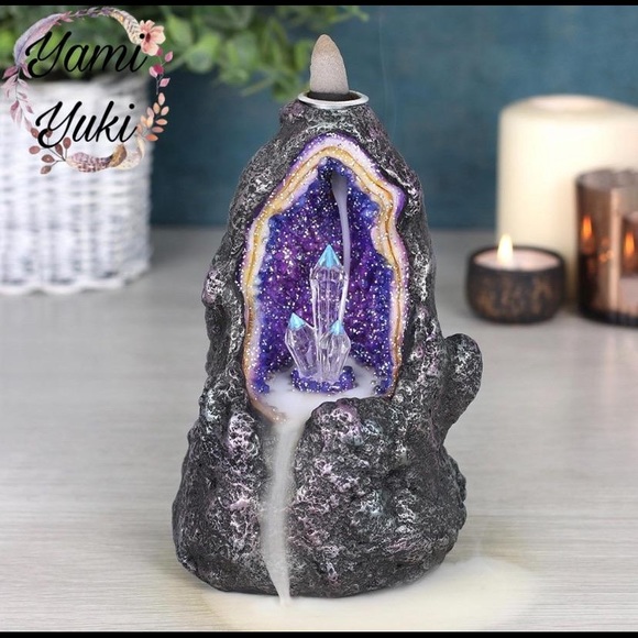 3/45$ NEW Geode Cave Incense Burner - Picture 3 of 8